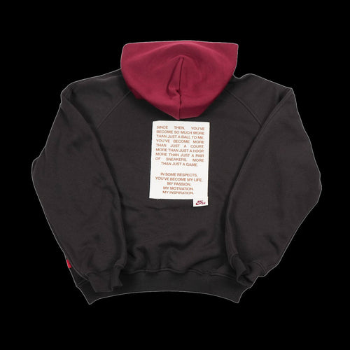 Air Jordan Brooklyn Oversized Hoodie (Shadow Brown/Team Red/Soft Pearl)