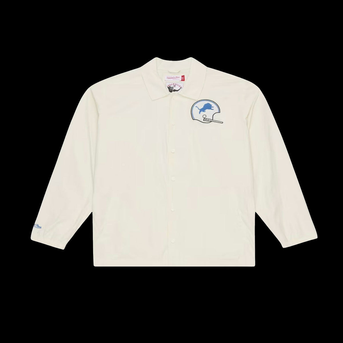 Mitchell & Ness NFL Retro Roots Coaches Jacket Detroit Lions (Cream)