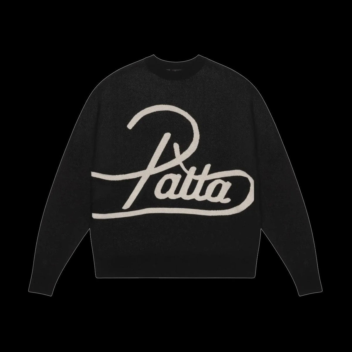 Patta Hearted Jumper Sweater (Black)